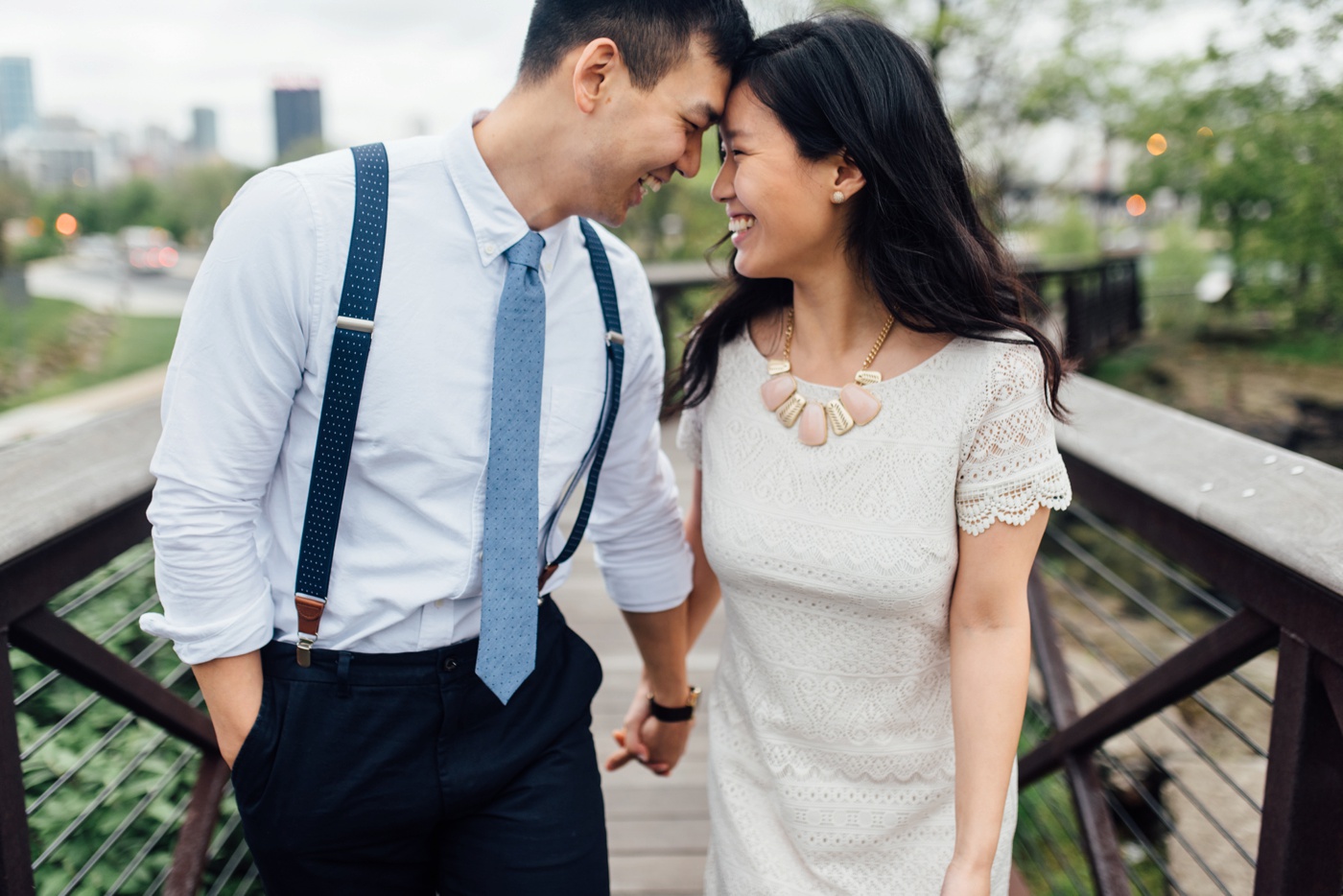 Moon + Nina - Philadelphia Art Museum Engagement Session - Alison Dunn Photography photo