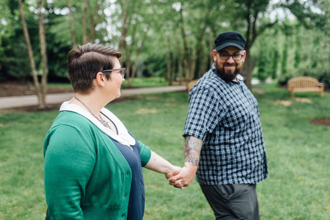 7 - Erin + Tim - Grounds for Sculpture - Hamilton New Jersey Engagement Session - Alison Dunn Photography