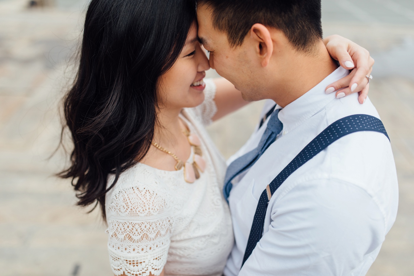 Moon + Nina - Philadelphia Art Museum Engagement Session - Alison Dunn Photography photo