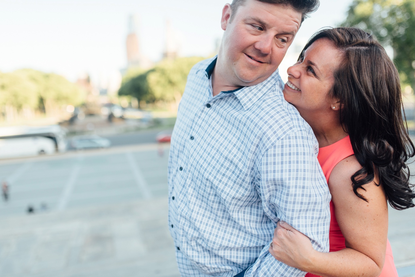 Lisa + Brian - Philadelphia Museum of Art - Fairmount Philadelphia Engagement Session - Alison Dunn Photography photo