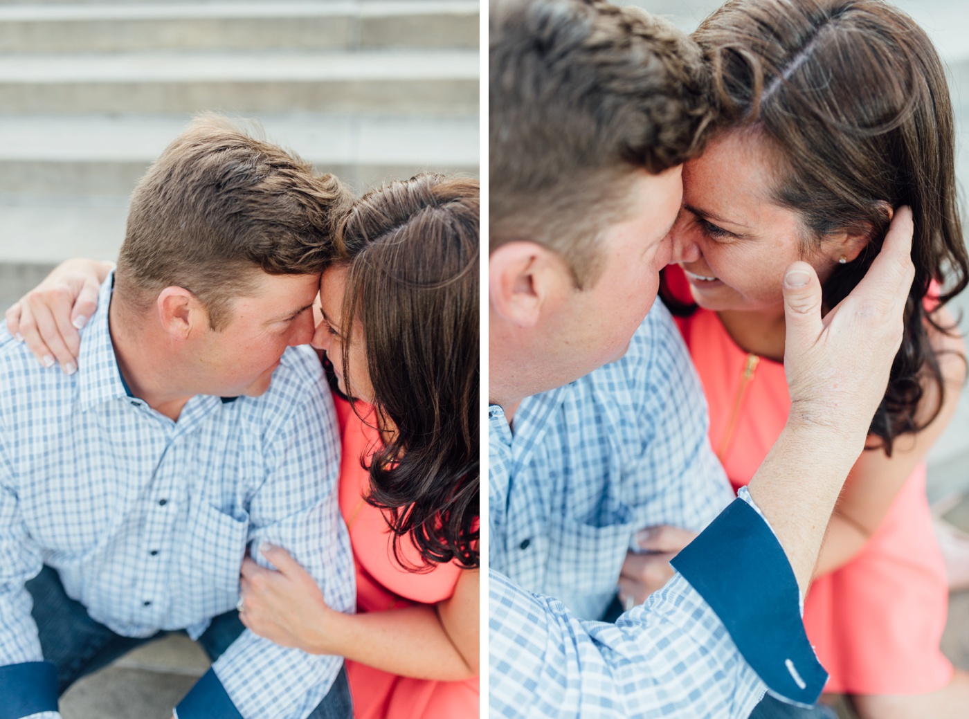 Lisa + Brian - Philadelphia Museum of Art - Fairmount Philadelphia Engagement Session - Alison Dunn Photography photo