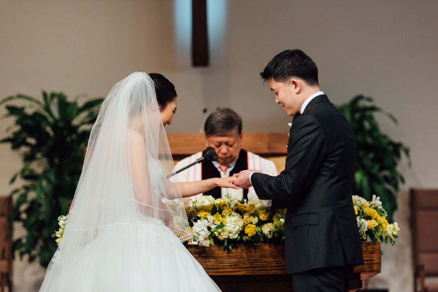 60 - Dan + Hannah - Yuong Sang Presbyterian Church Wedding Ceremony - Pennsylvania Wedding Photographer - Alison Dunn Photography photo