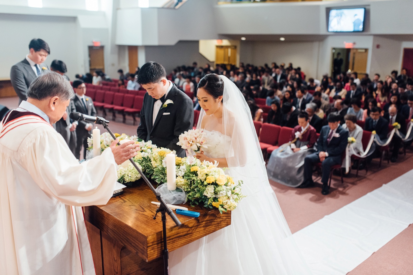60 - Dan + Hannah - Yuong Sang Presbyterian Church Wedding Ceremony - Pennsylvania Wedding Photographer - Alison Dunn Photography photo