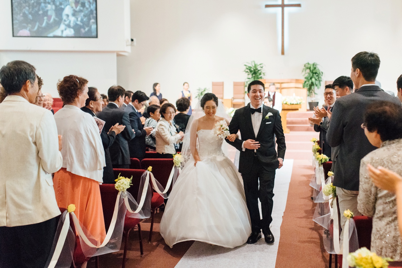 60 - Dan + Hannah - Yuong Sang Presbyterian Church Wedding Ceremony - Pennsylvania Wedding Photographer - Alison Dunn Photography photo