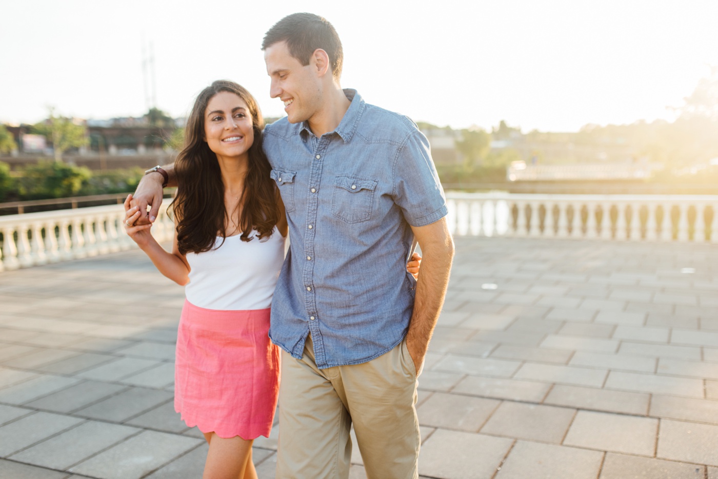 Jess + Chuck - Waterworks Engagement Session - Philadelphia Wedding Photographer - Alison Dunn Photography photo