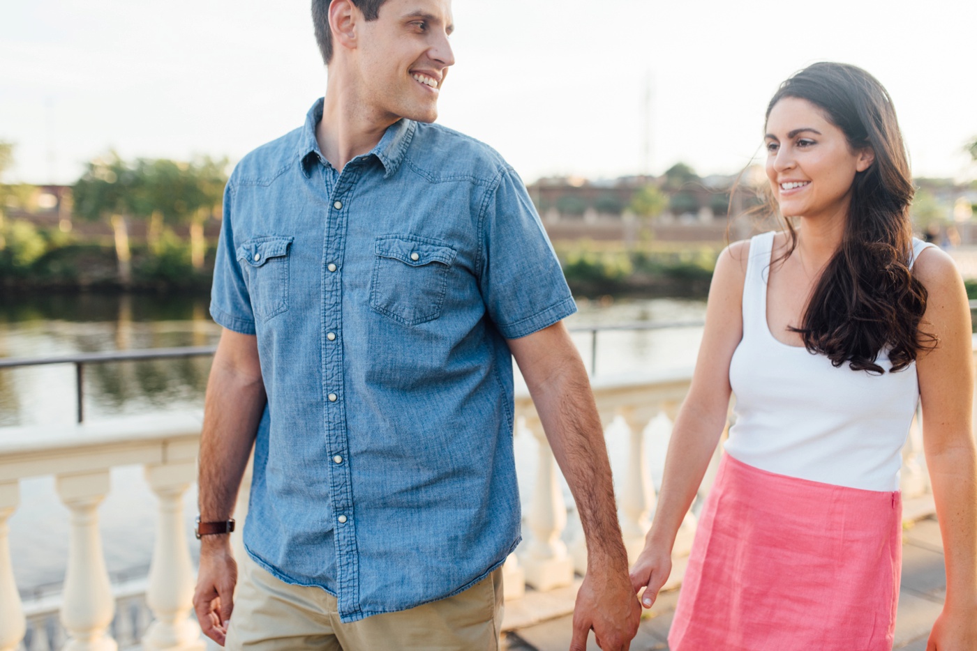 Jess + Chuck - Waterworks Engagement Session - Philadelphia Wedding Photographer - Alison Dunn Photography photo