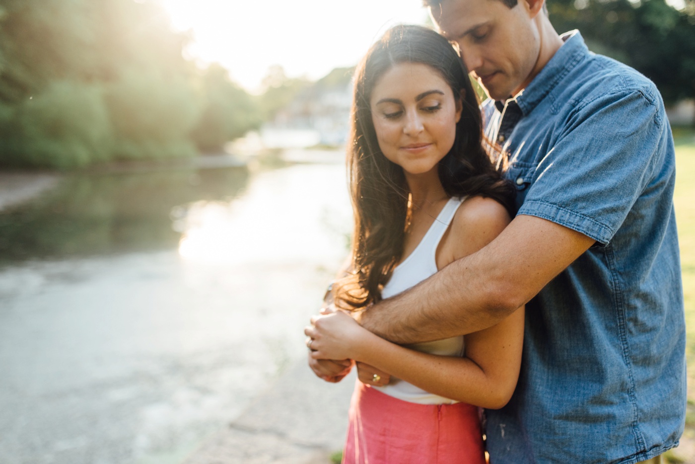 Jess + Chuck - Waterworks Engagement Session - Philadelphia Wedding Photographer - Alison Dunn Photography photo