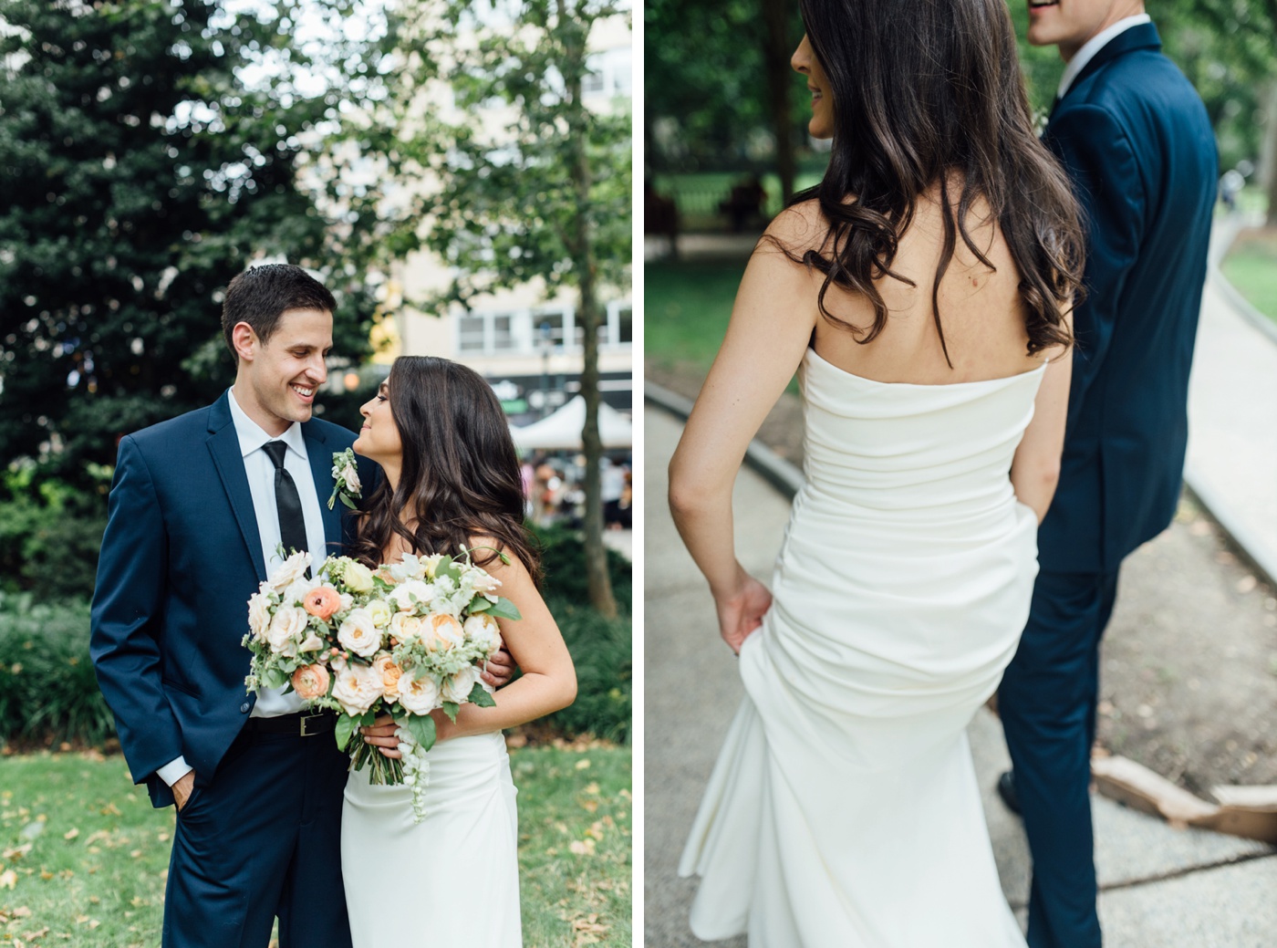 Jessica + Chuck - Rittenhouse Square First Look - Philadelphia Wedding Photographer - Alison Dunn Photography photo