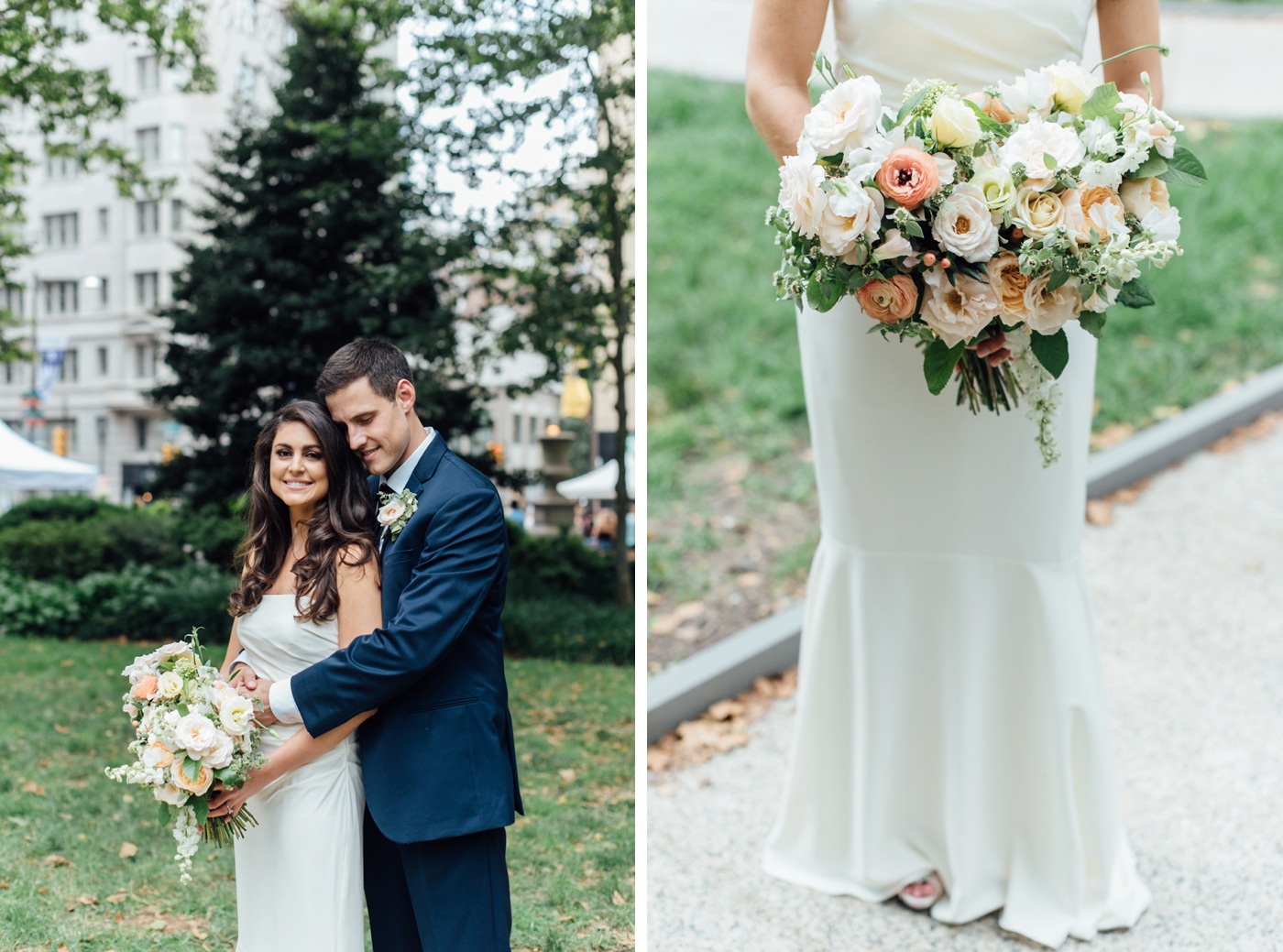 Jessica + Chuck - Rittenhouse Square First Look - Philadelphia Wedding Photographer - Alison Dunn Photography photo