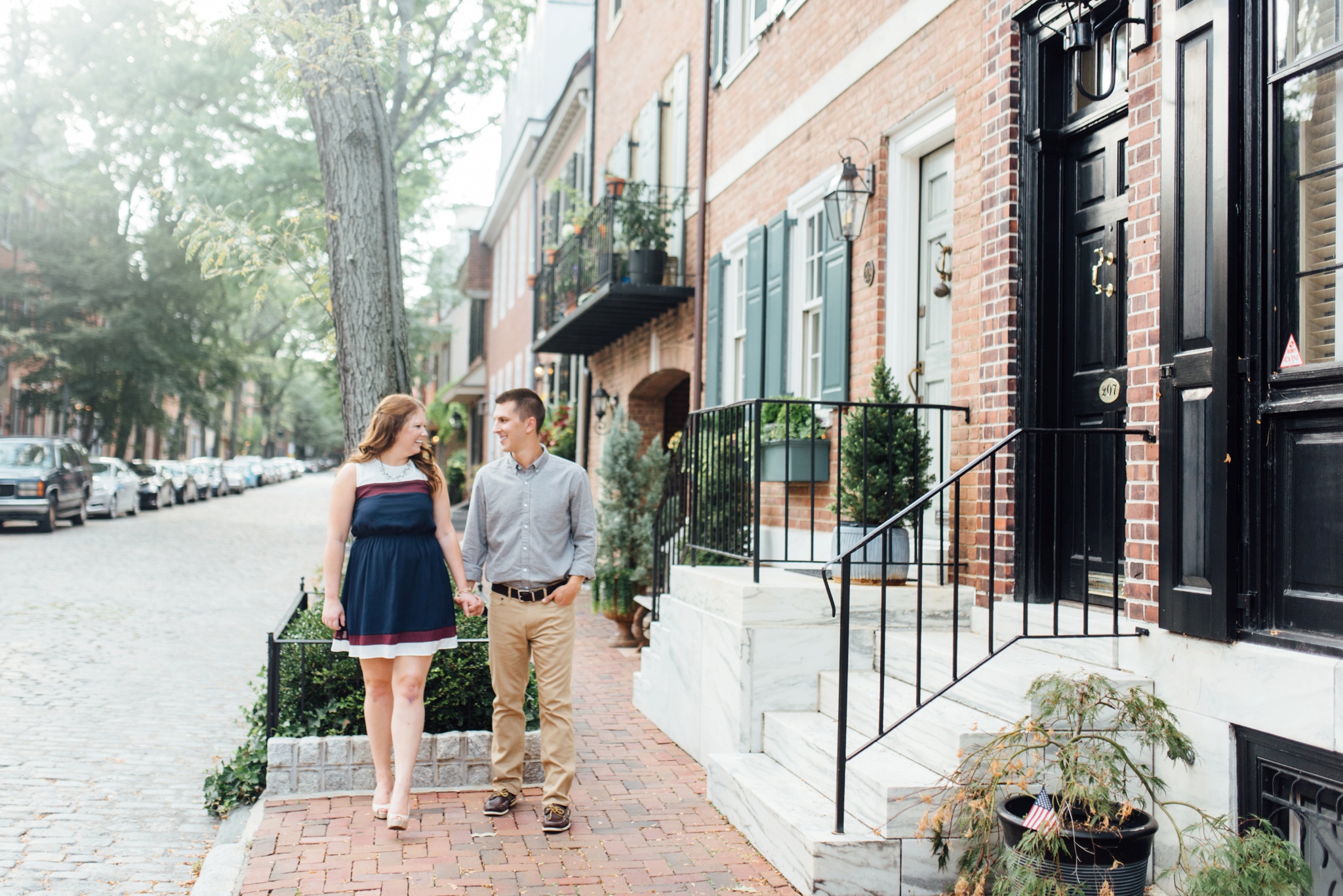 Rachel + Taylor - Spruce Street Harbor Park - Old City Philadelphia Engagement Session - Alison Dunn Photography photo