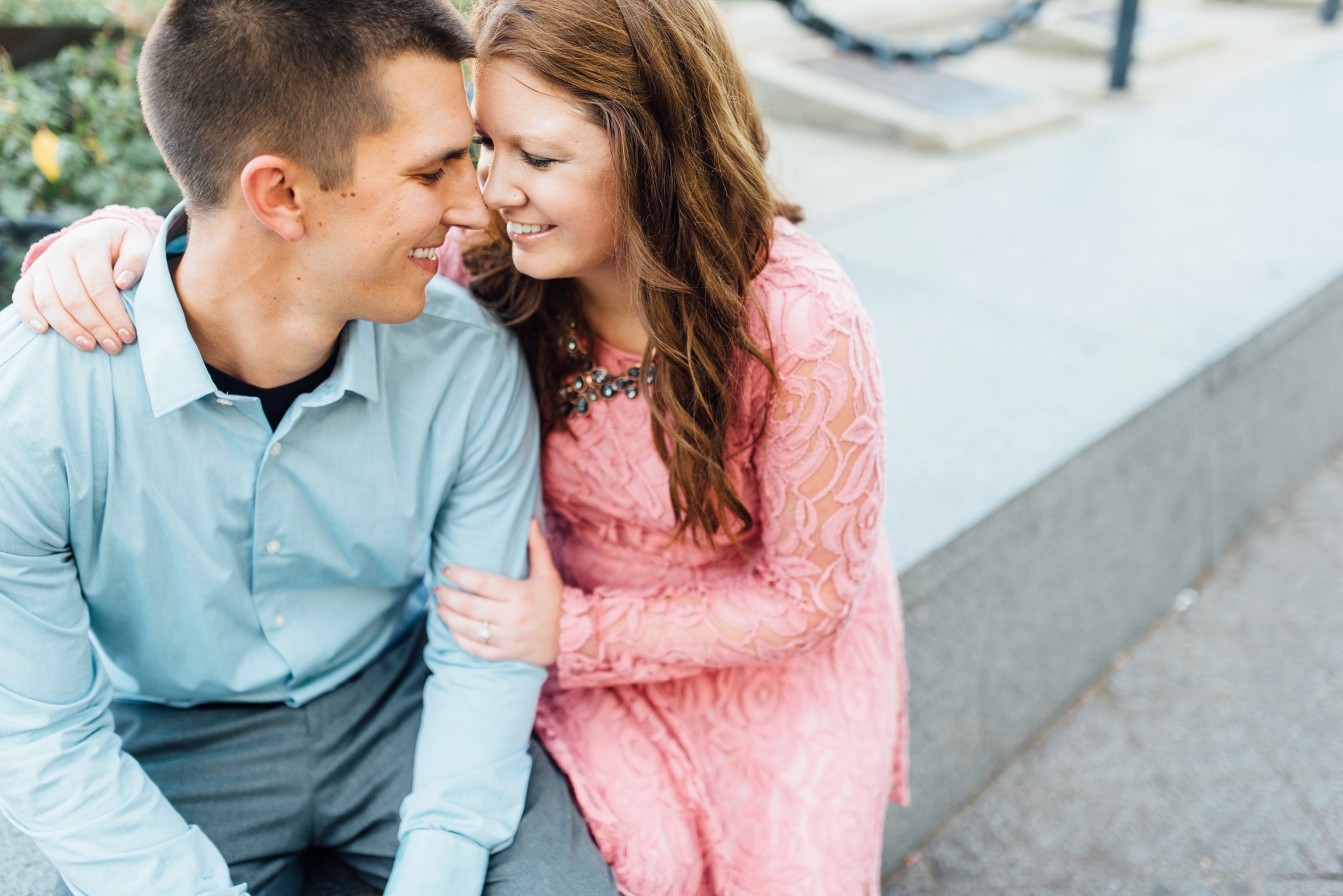 12 - Rachel + Taylor - Spruce Street Harbor Park - Old City Philadelphia Engagement Session - Alison Dunn Photography photo