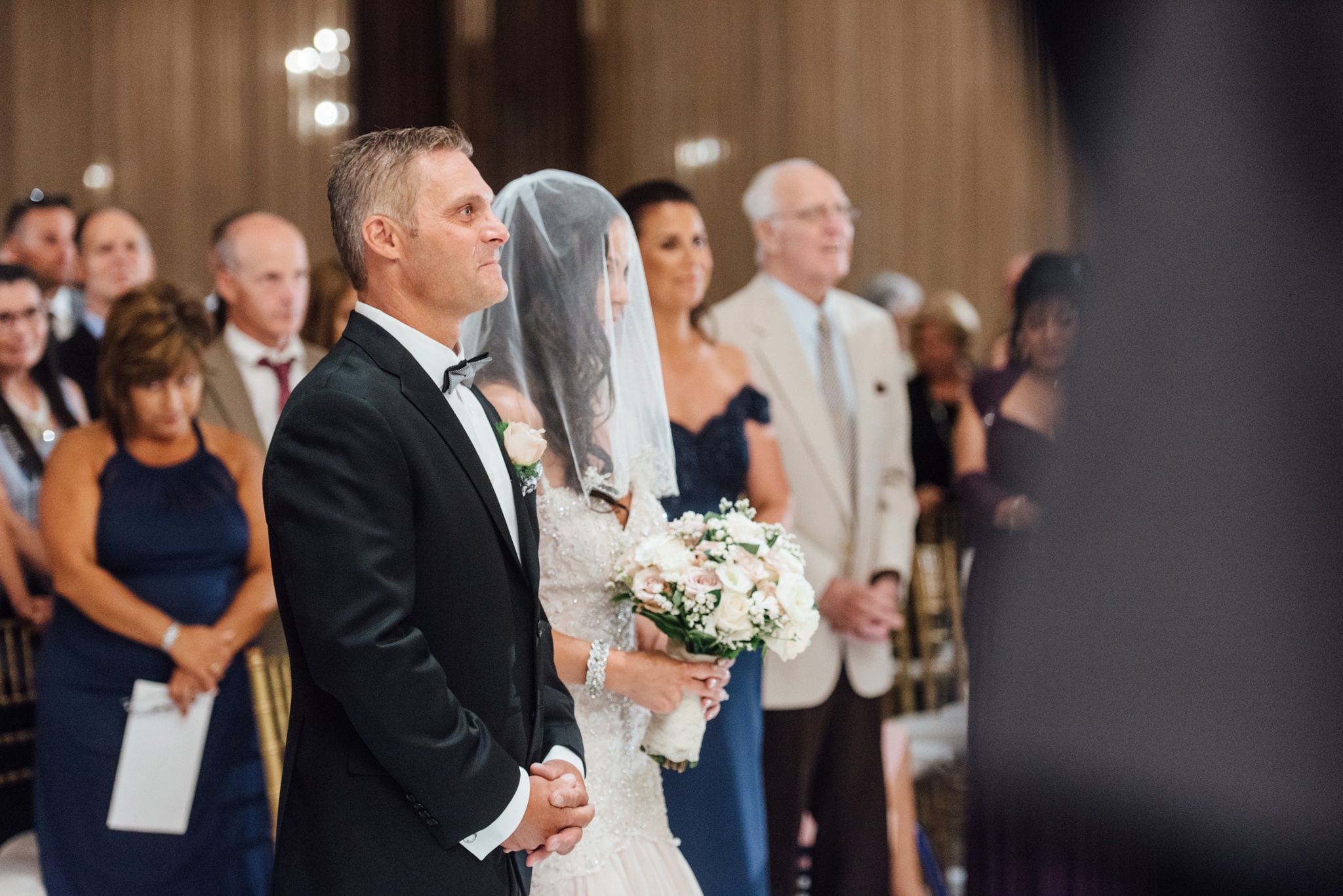 Stephanie + Justin - Crystal Tea Room Wedding Ceremony - Philadelphia Wedding Photographer - Alison Dunn Photography photo