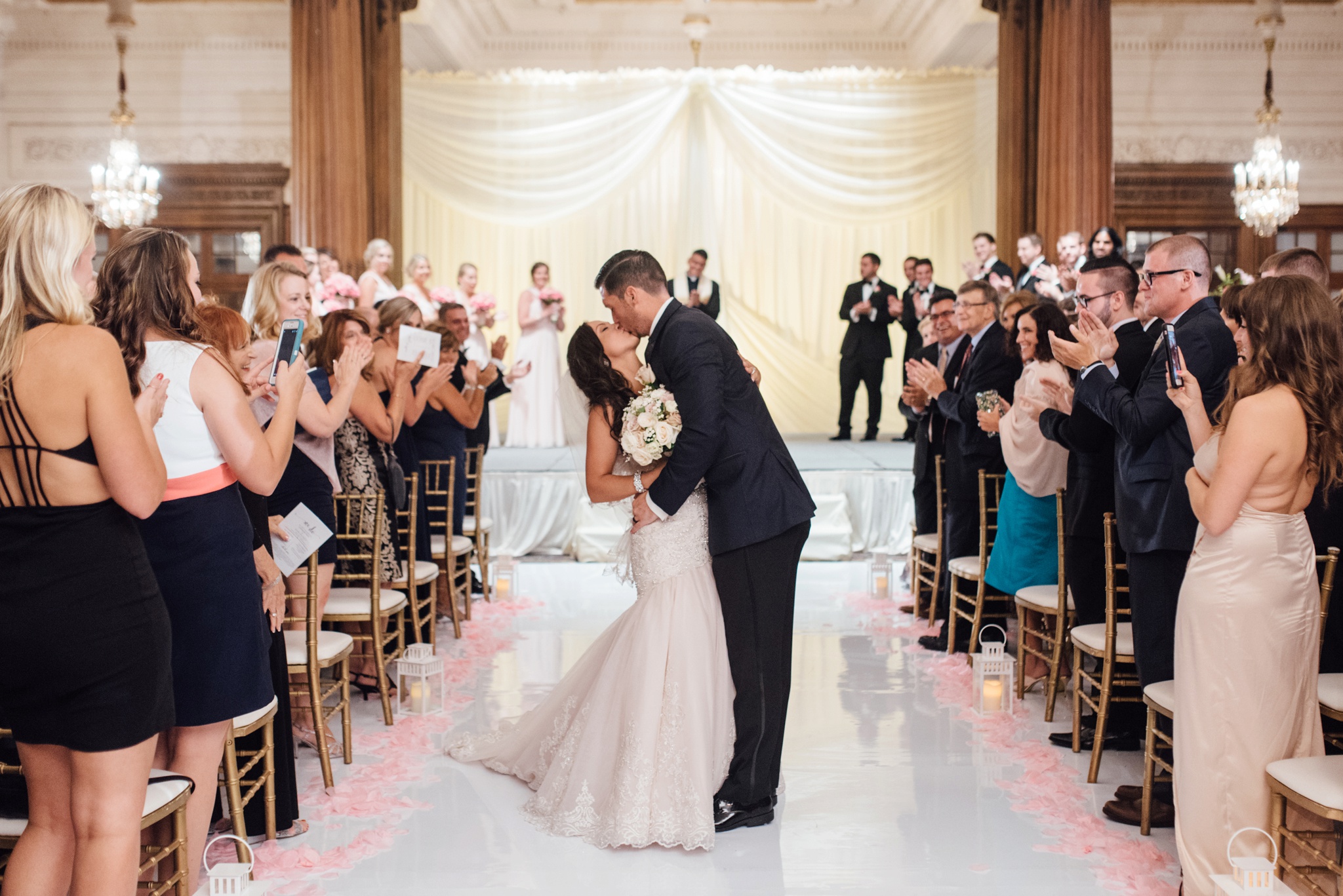 Stephanie + Justin - Crystal Tea Room Wedding Ceremony - Philadelphia Wedding Photographer - Alison Dunn Photography photo