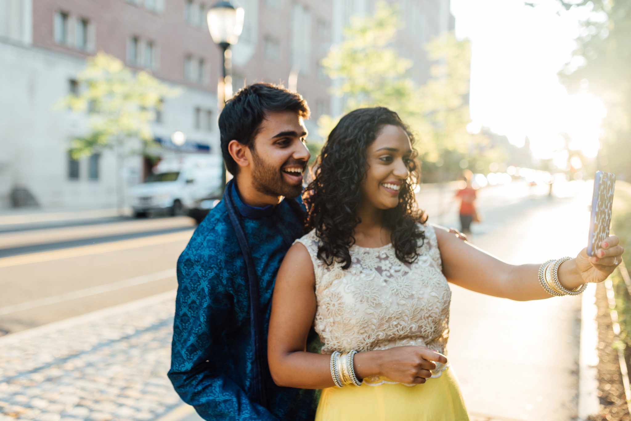 Sheetal + Sushanth - University of Pennsylvania Engagement Session - Alison Dunn Photography photo-13