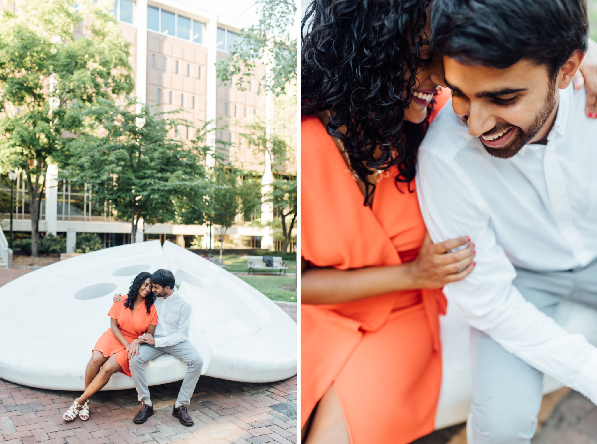 Sheetal + Sushanth - University of Pennsylvania Engagement Session - Alison Dunn Photography photo