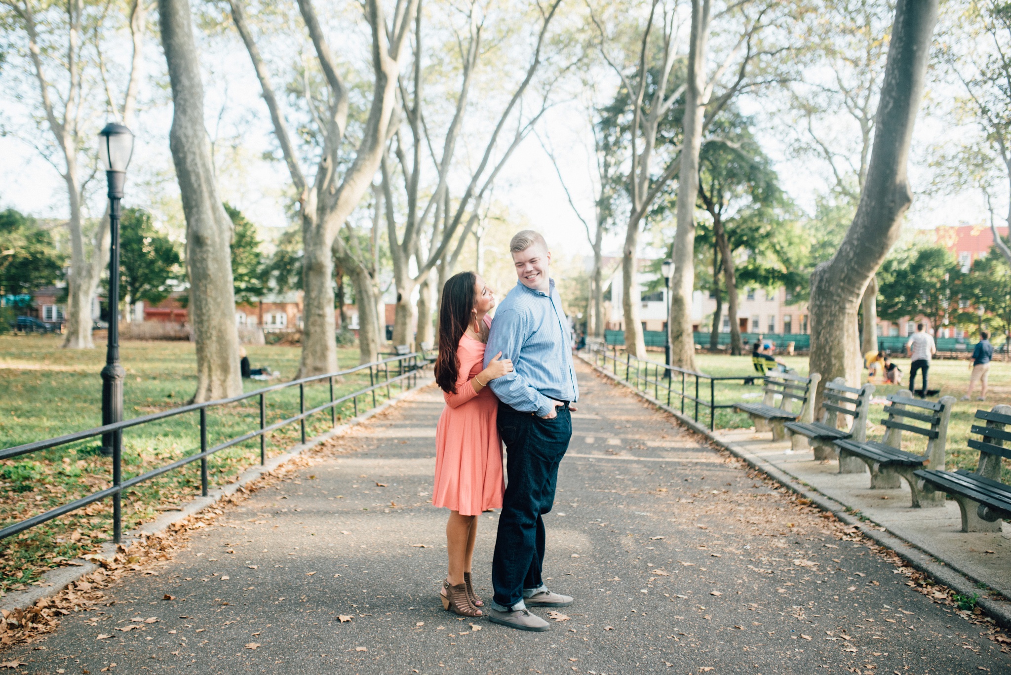 Colleen + Matt - Msgr McGolrick Park - Greenpoint Brooklyn New York Engagement Session - Alison Dunn Photography photo