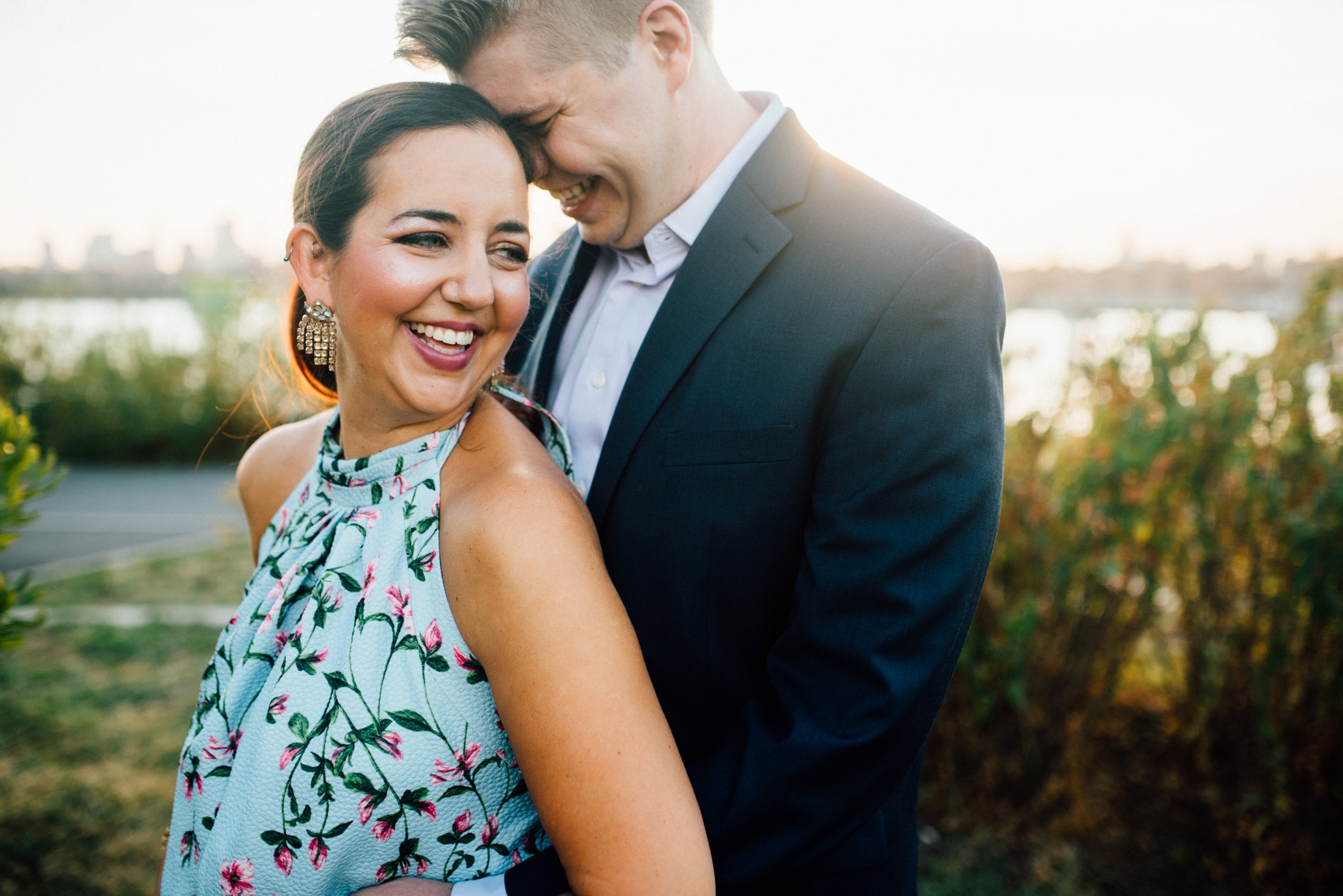 Colleen + Matt - WNYC Transmitter Park - Greenpoint Brooklyn New York Engagement Session - Alison Dunn Photography photo