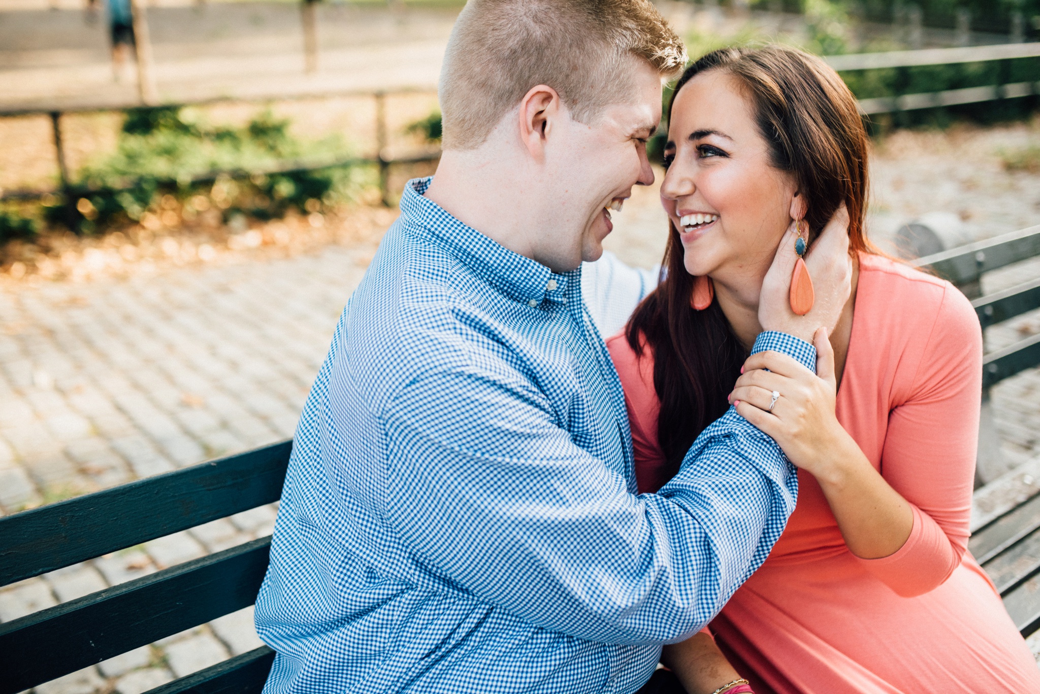 Colleen + Matt - Msgr McGolrick Park - Greenpoint Brooklyn New York Engagement Session - Alison Dunn Photography photo