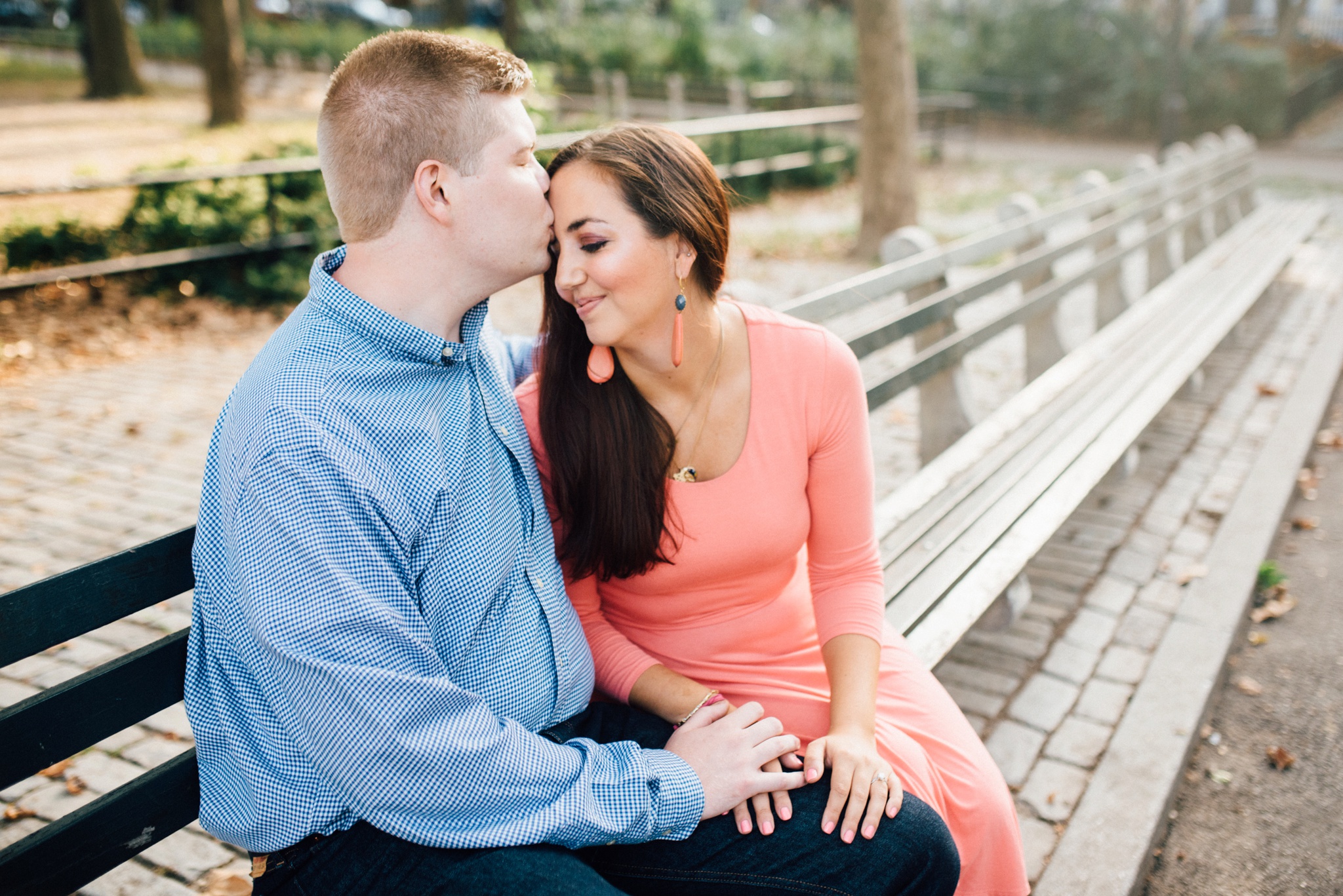 Colleen + Matt - Msgr McGolrick Park - Greenpoint Brooklyn New York Engagement Session - Alison Dunn Photography photo