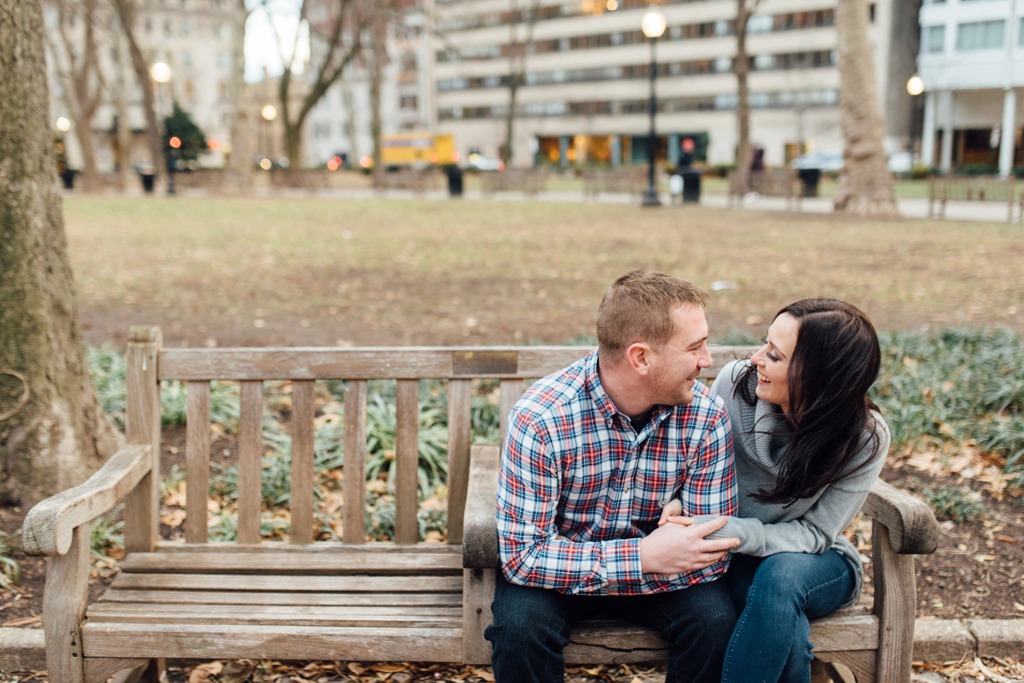 Kerri + Joe - Rittenhouse Square Engagement Session - Alison Dunn Photography photo