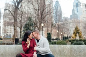 Kerri + Joe - Rittenhouse Square Engagement Session - Alison Dunn Photography photo