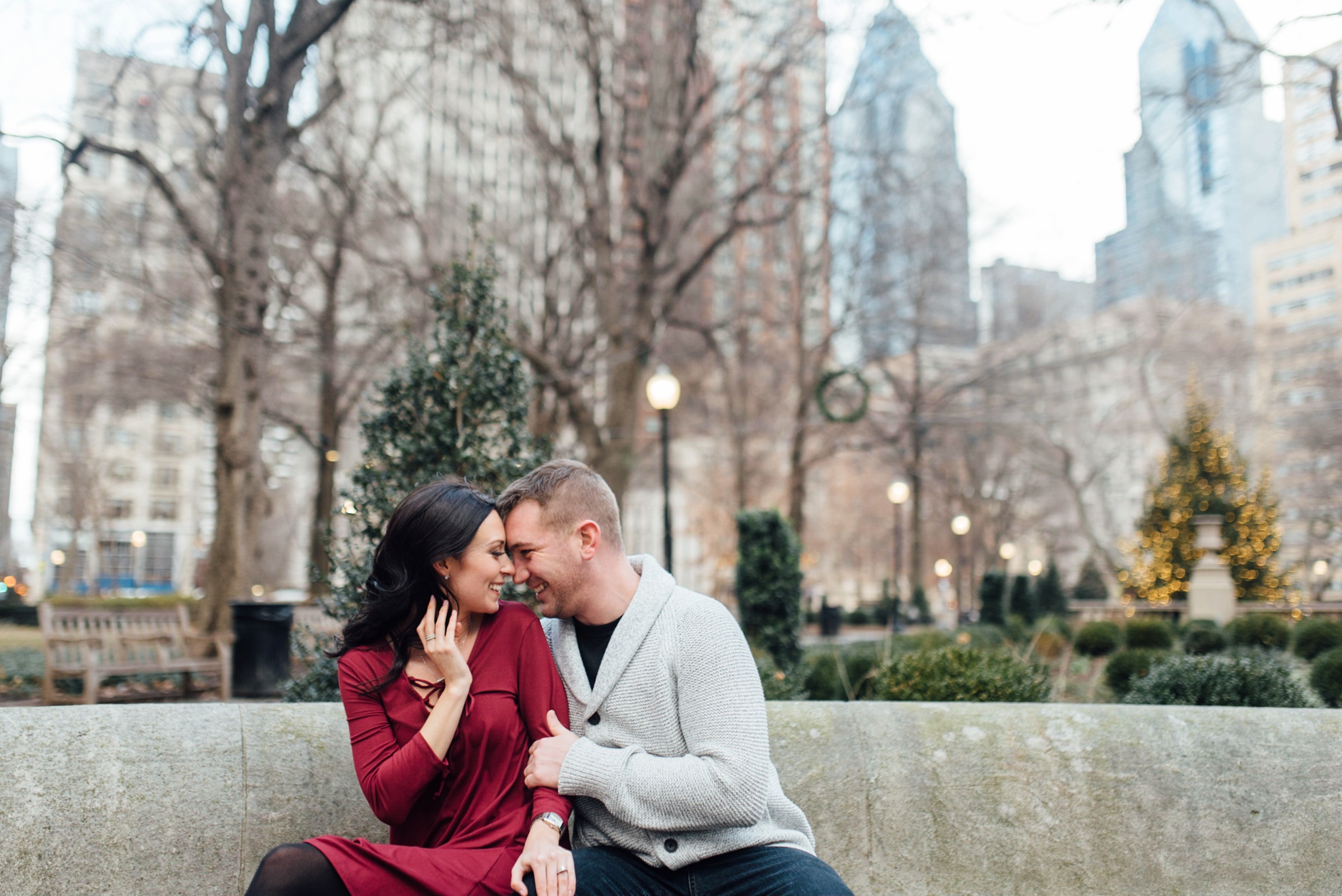 Kerri + Joe - Rittenhouse Square Engagement Session - Alison Dunn Photography photo