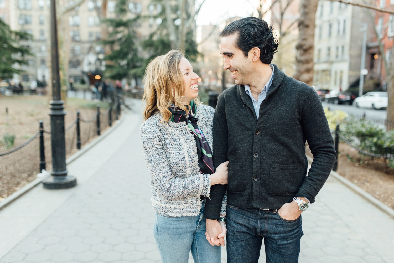 Tara + Jason - Washington Square Park Engagement Session - New York Wedding Photographer - Alison Dunn Photography photo