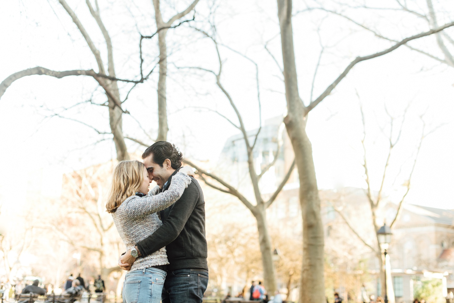 Tara + Jason - Washington Square Park Engagement Session - New York Wedding Photographer - Alison Dunn Photography photo