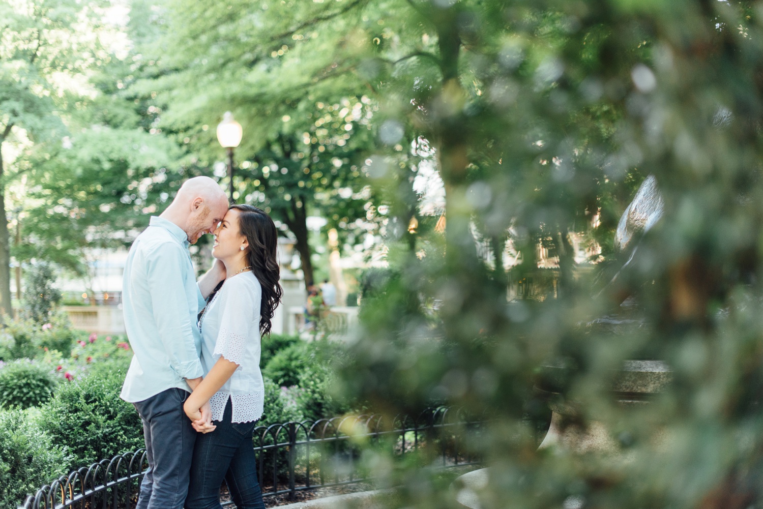 Meifung + David - Rittenhouse Square Engagement Session - Philadelphia Wedding Photographer - Alison Dunn Photography photo