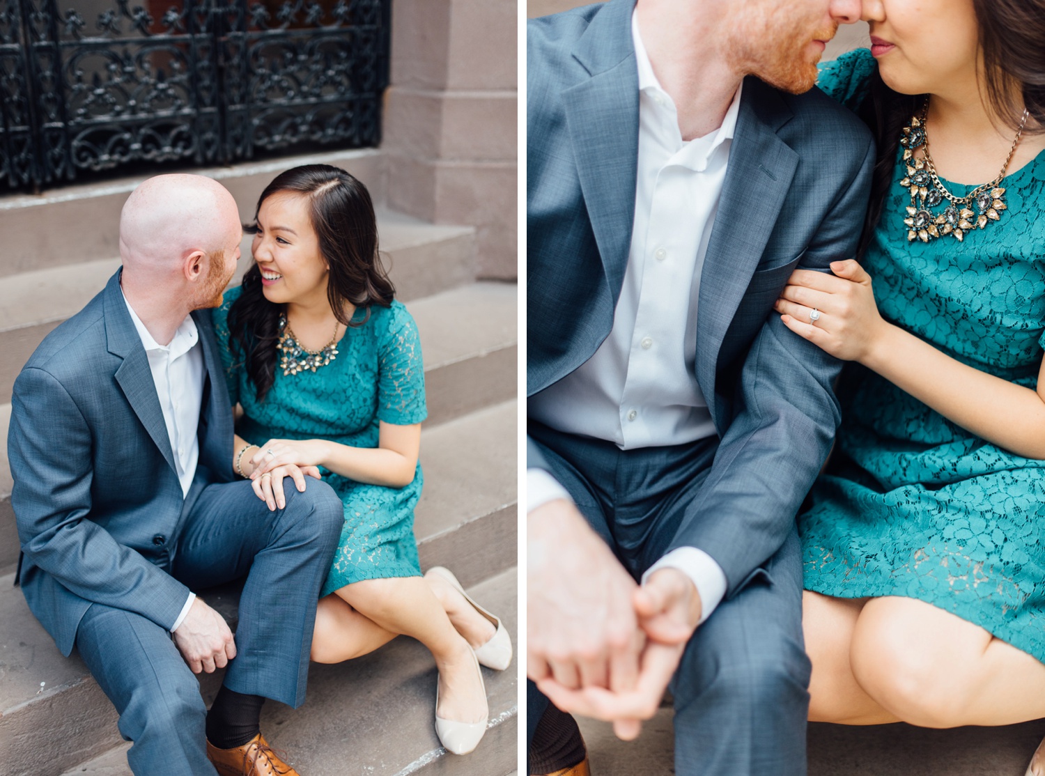 Meifung + David - Rittenhouse Square Engagement Session - Philadelphia Wedding Photographer - Alison Dunn Photography photo