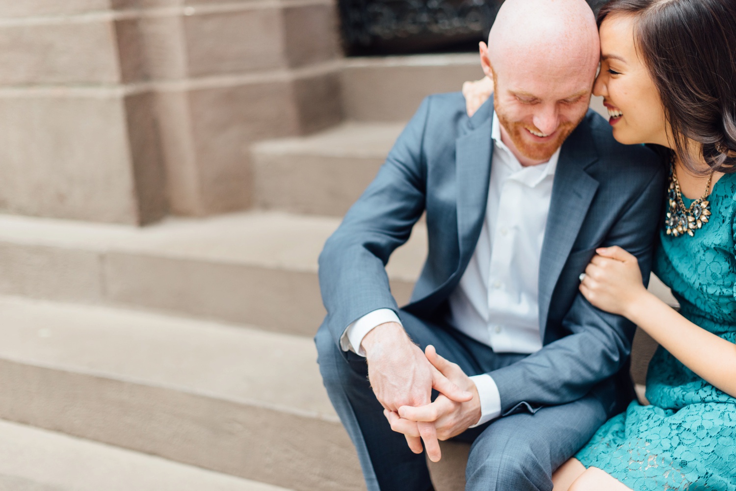 Meifung + David - Rittenhouse Square Engagement Session - Philadelphia Wedding Photographer - Alison Dunn Photography photo