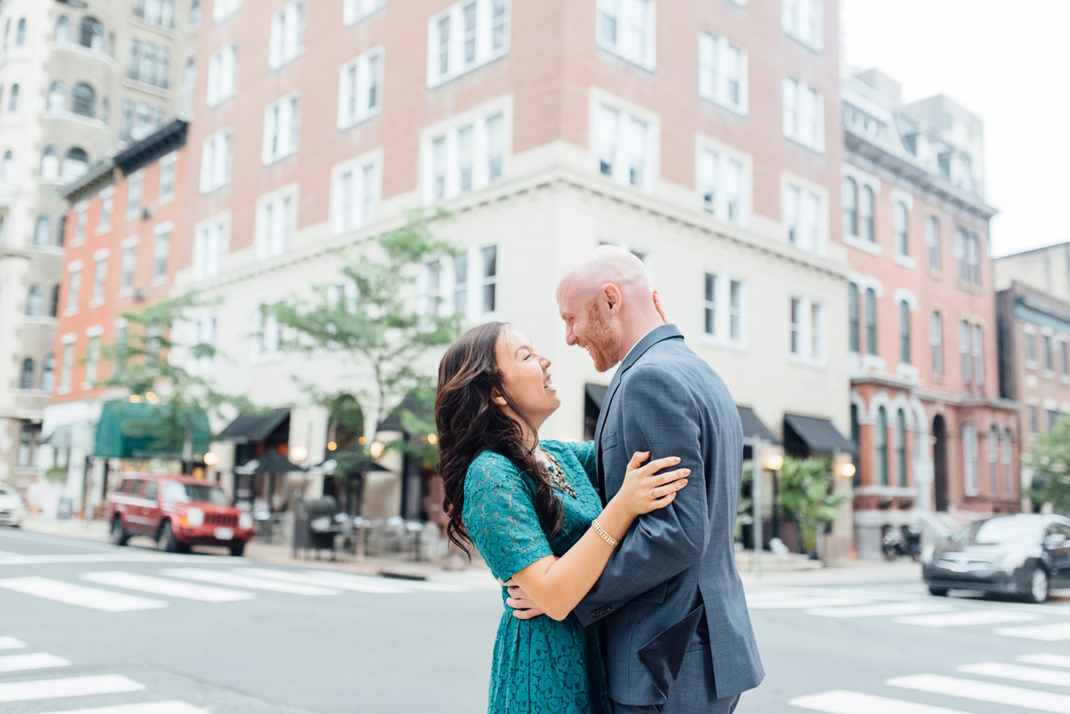 Meifung + David - Rittenhouse Square Engagement Session - Philadelphia Wedding Photographer - Alison Dunn Photography photo