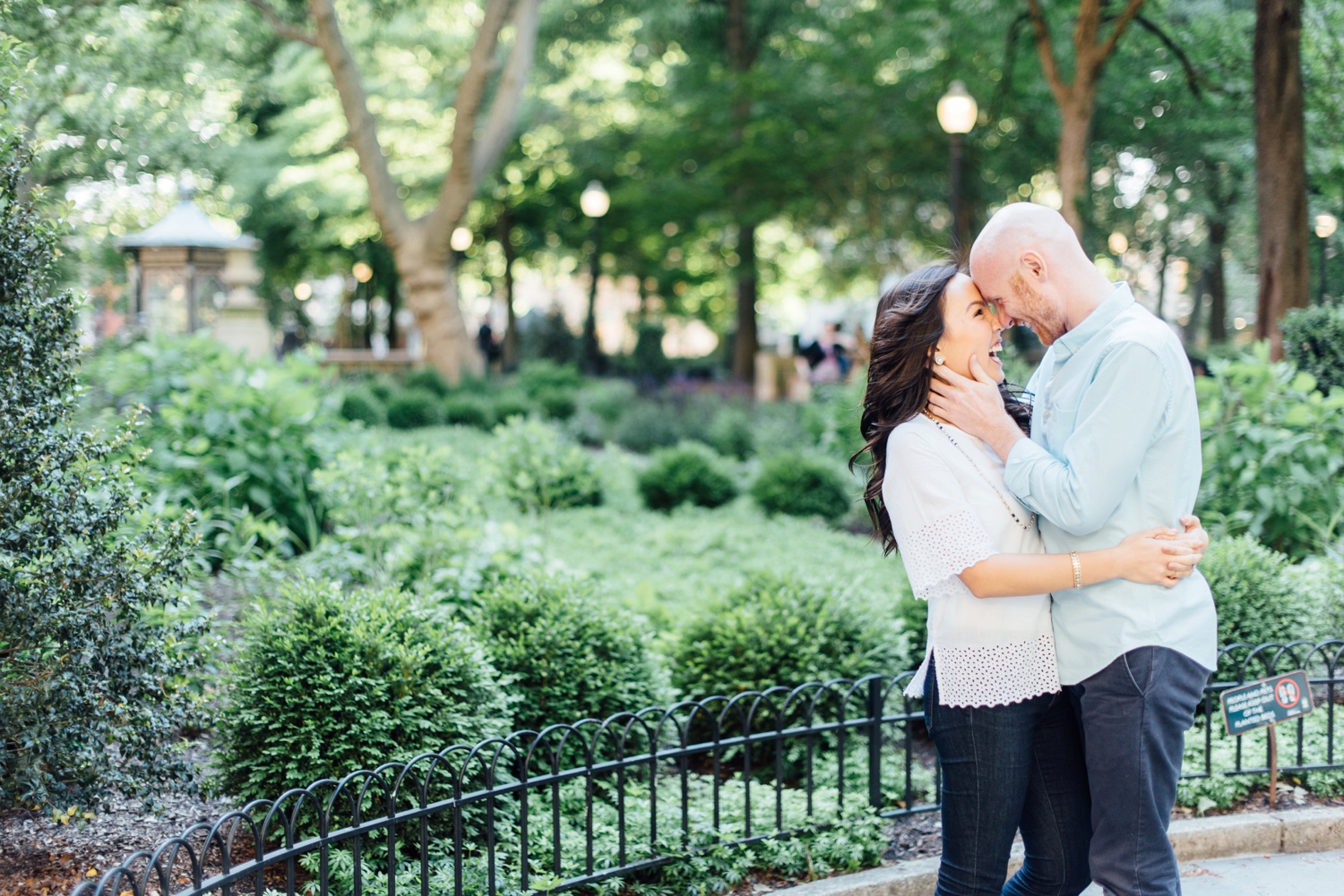 Meifung + David - Rittenhouse Square Engagement Session - Philadelphia Wedding Photographer - Alison Dunn Photography photo