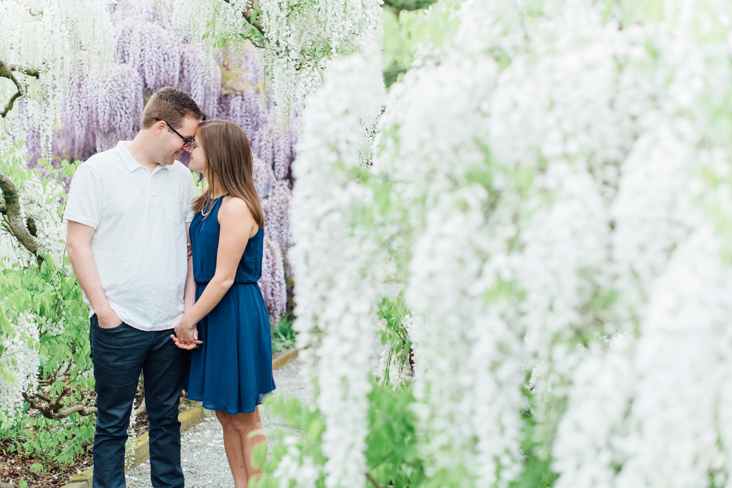 Lauren + Alec - Longwood Gardens Engagement Session - Kennett Square Wedding Photographer - Alison Dunn Photography photo