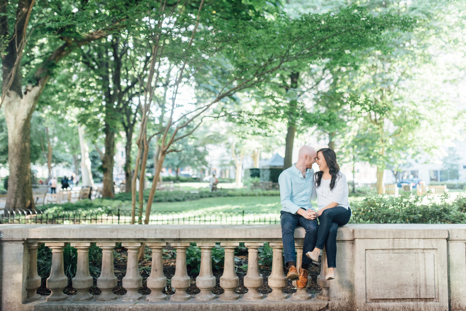 Meifung + David - Rittenhouse Square Engagement Session - Philadelphia Wedding Photographer - Alison Dunn Photography photo