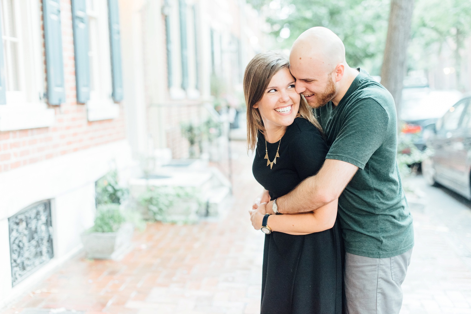 Matt + Caitlin - Old City Engagement Session - Alison Dunn Photography photo