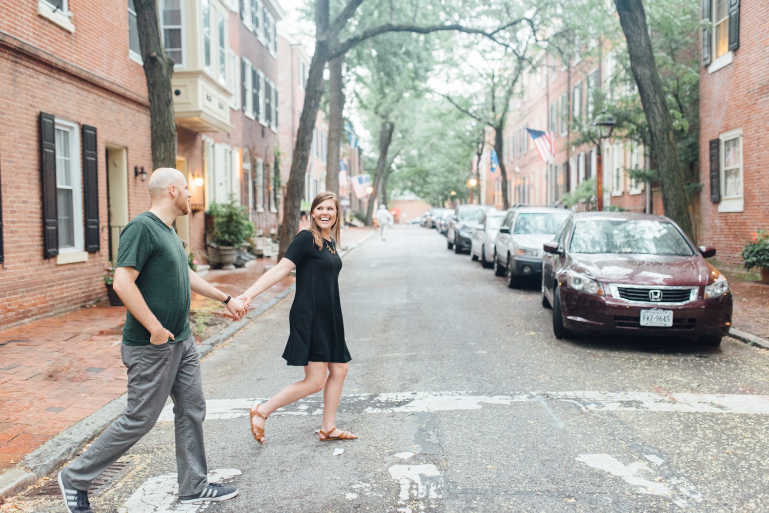 Matt + Caitlin - Old City Engagement Session - Alison Dunn Photography photo