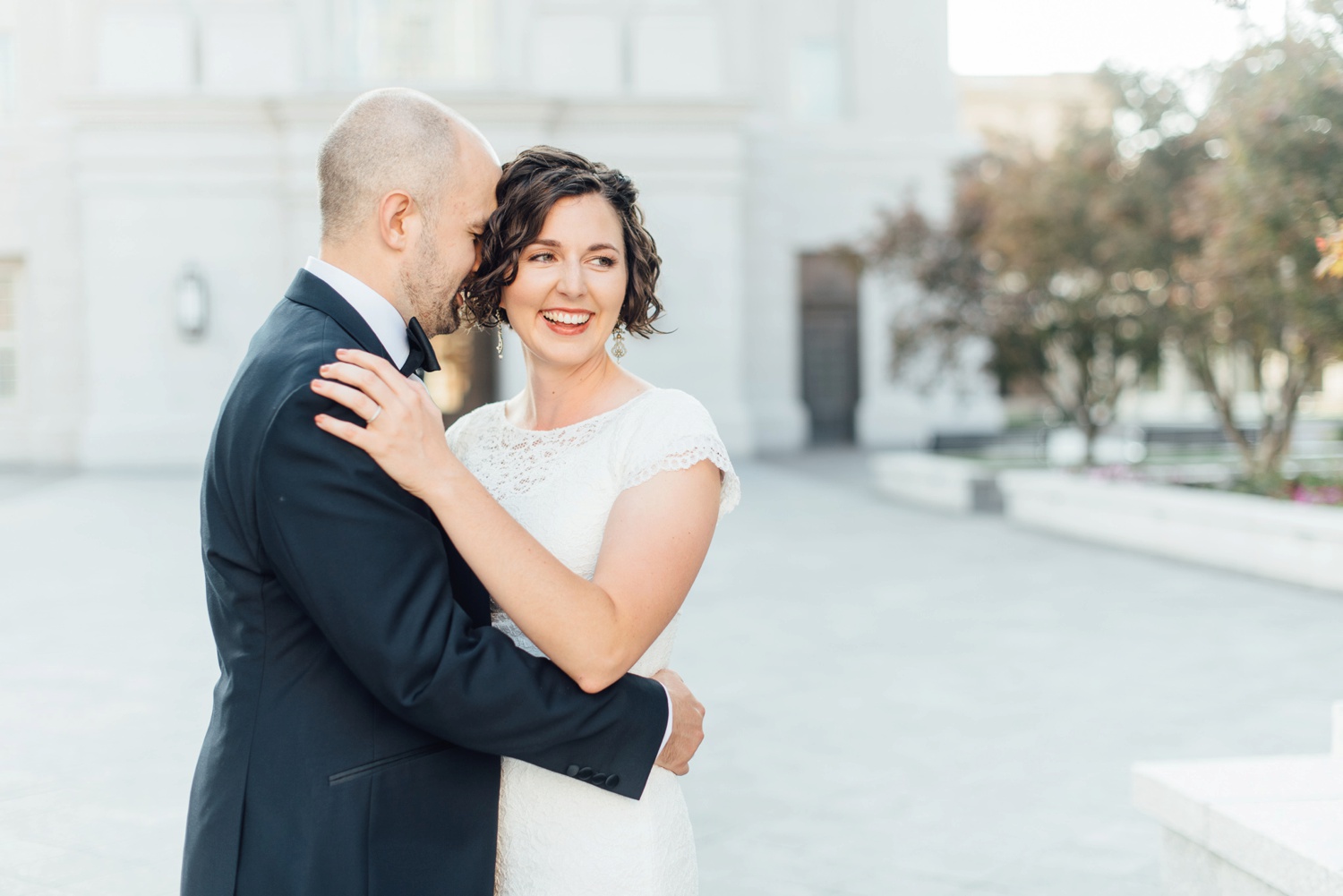 LDS Philadelphia Temple wedding photo