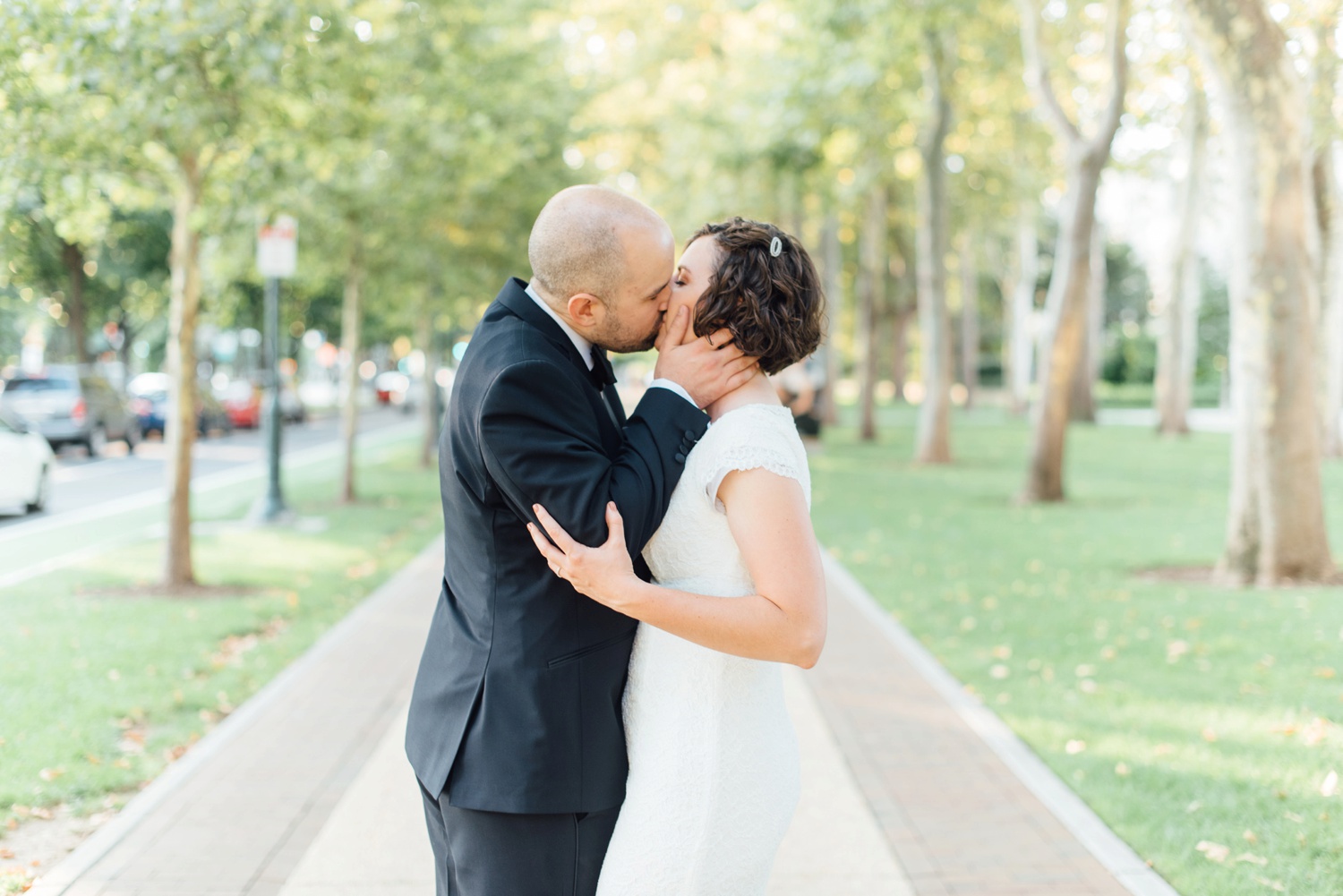 LDS Philadelphia Temple wedding photo