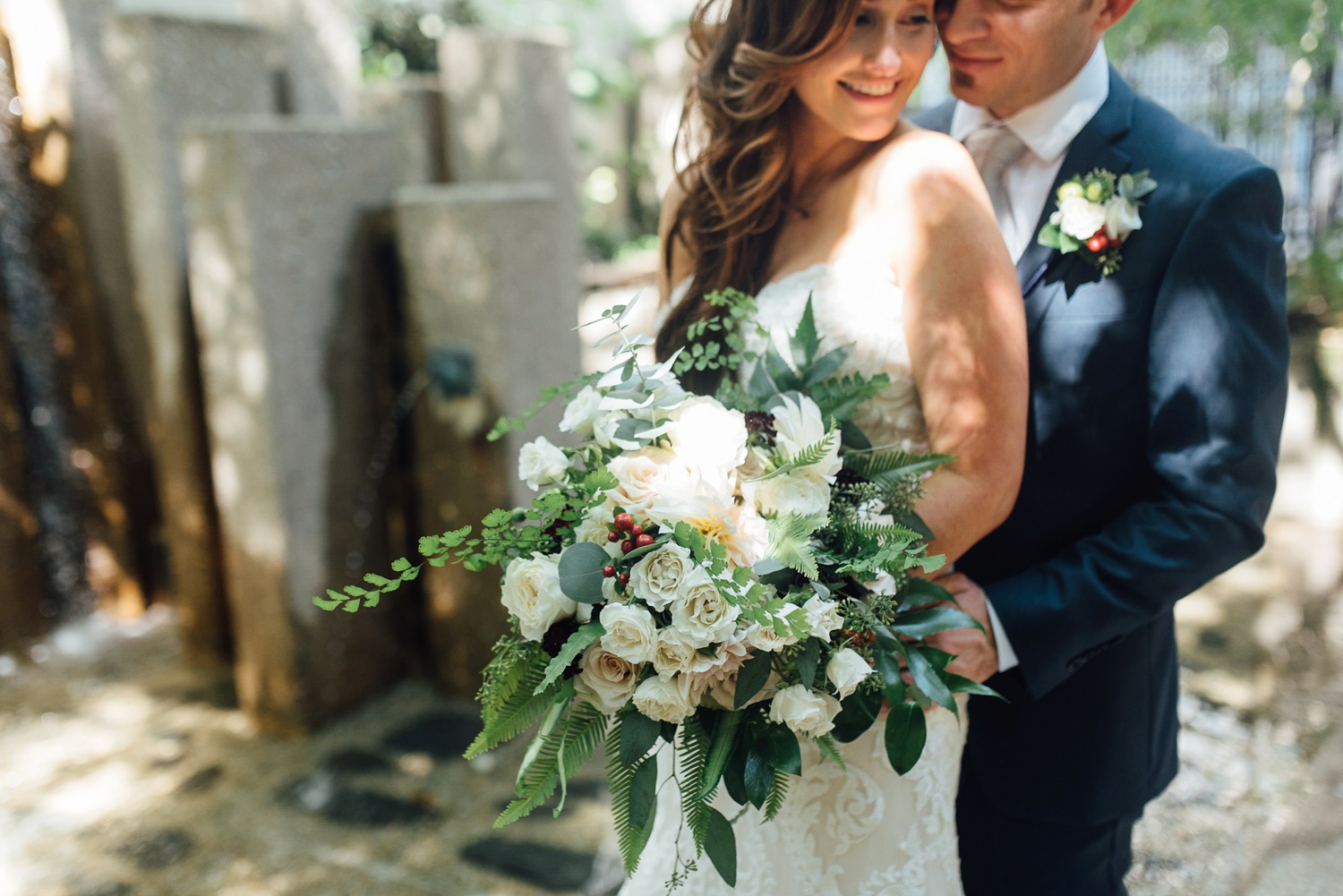 Tented Bartram's Garden wedding photo