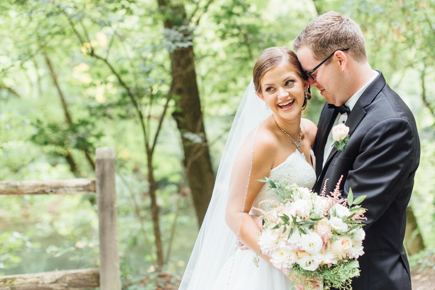 Lauren + Alec - Wissahickon Trail Wedding Portraits - Philadelphia Wedding Photographer - Alison Dunn Photography photo