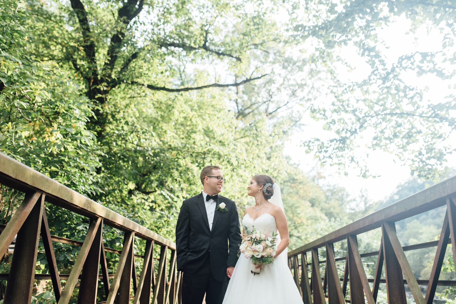 Lauren + Alec - Wissahickon Trail Wedding Portraits - Philadelphia Wedding Photographer - Alison Dunn Photography photo