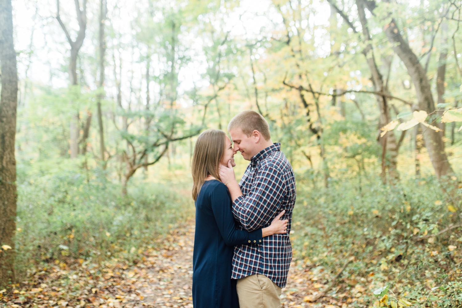 Kim + Jon - Ridley Creek State Park Engagement Session - Alison Dunn Photography photo