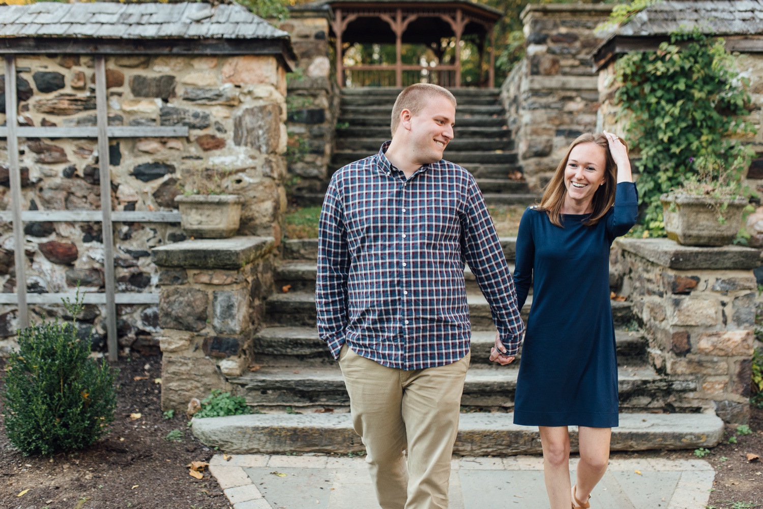 Kim + Jon - Ridley Creek State Park Engagement Session - Alison Dunn Photography photo