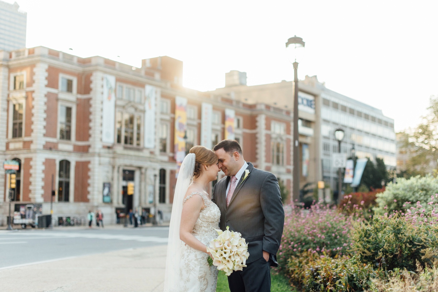 Lisa + Lou - The Logan Hotel Wedding - Swann Fountain Logan Square portraits - Philadelphia Wedding Photographer - Alison Dunn Photography photo