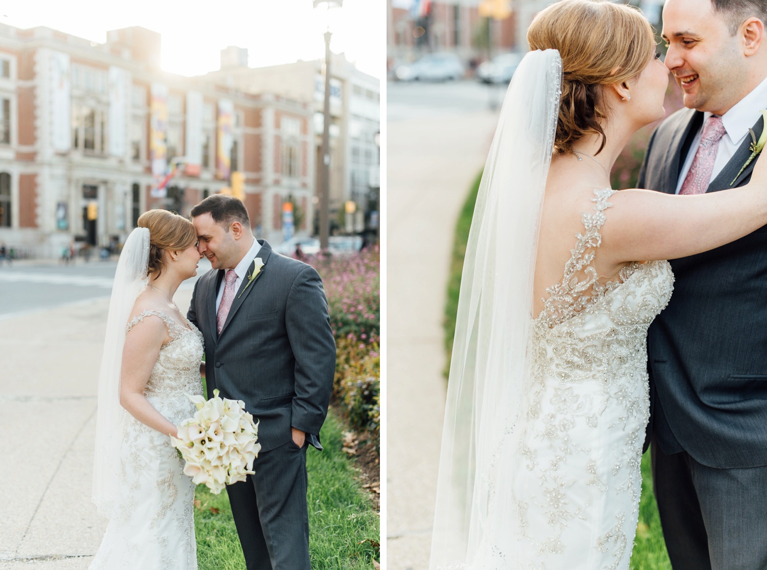 Lisa + Lou - The Logan Hotel Wedding - Swann Fountain Logan Square portraits - Philadelphia Wedding Photographer - Alison Dunn Photography photo