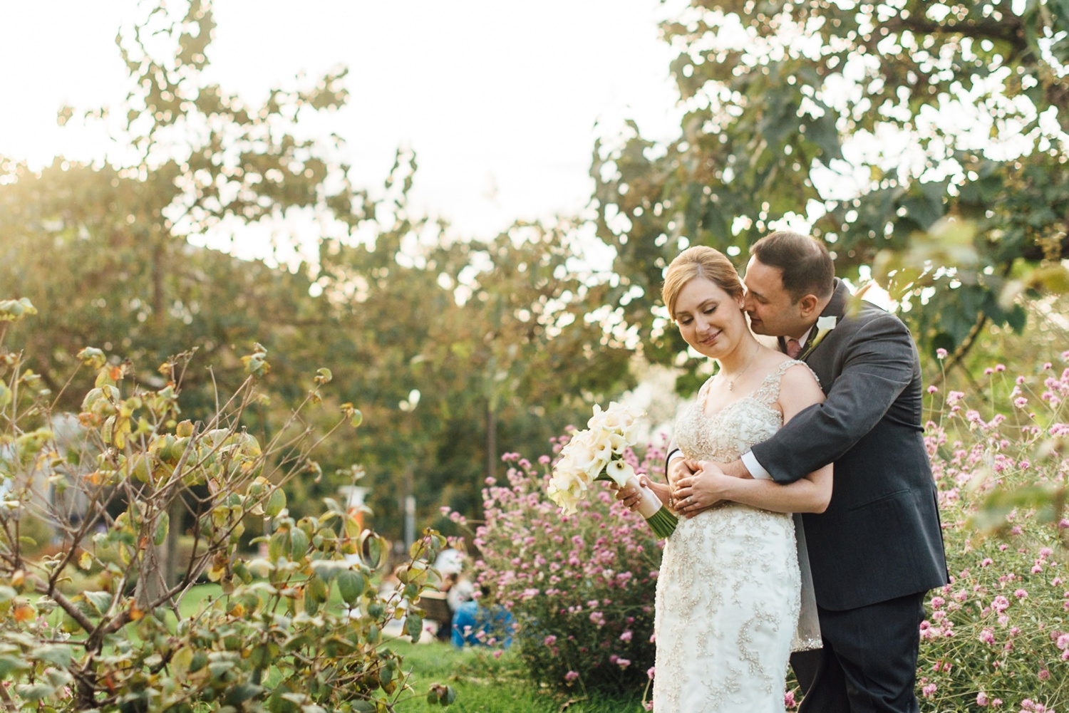 Lisa + Lou - The Logan Hotel Wedding - Swann Fountain Logan Square portraits - Philadelphia Wedding Photographer - Alison Dunn Photography photo