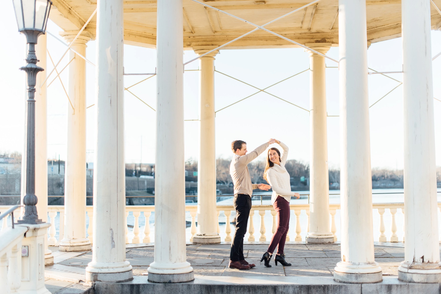 Erica + Chase - Art Museum Engagement Session - Philadelphia Wedding Photographer - Alison Dunn Photography photo