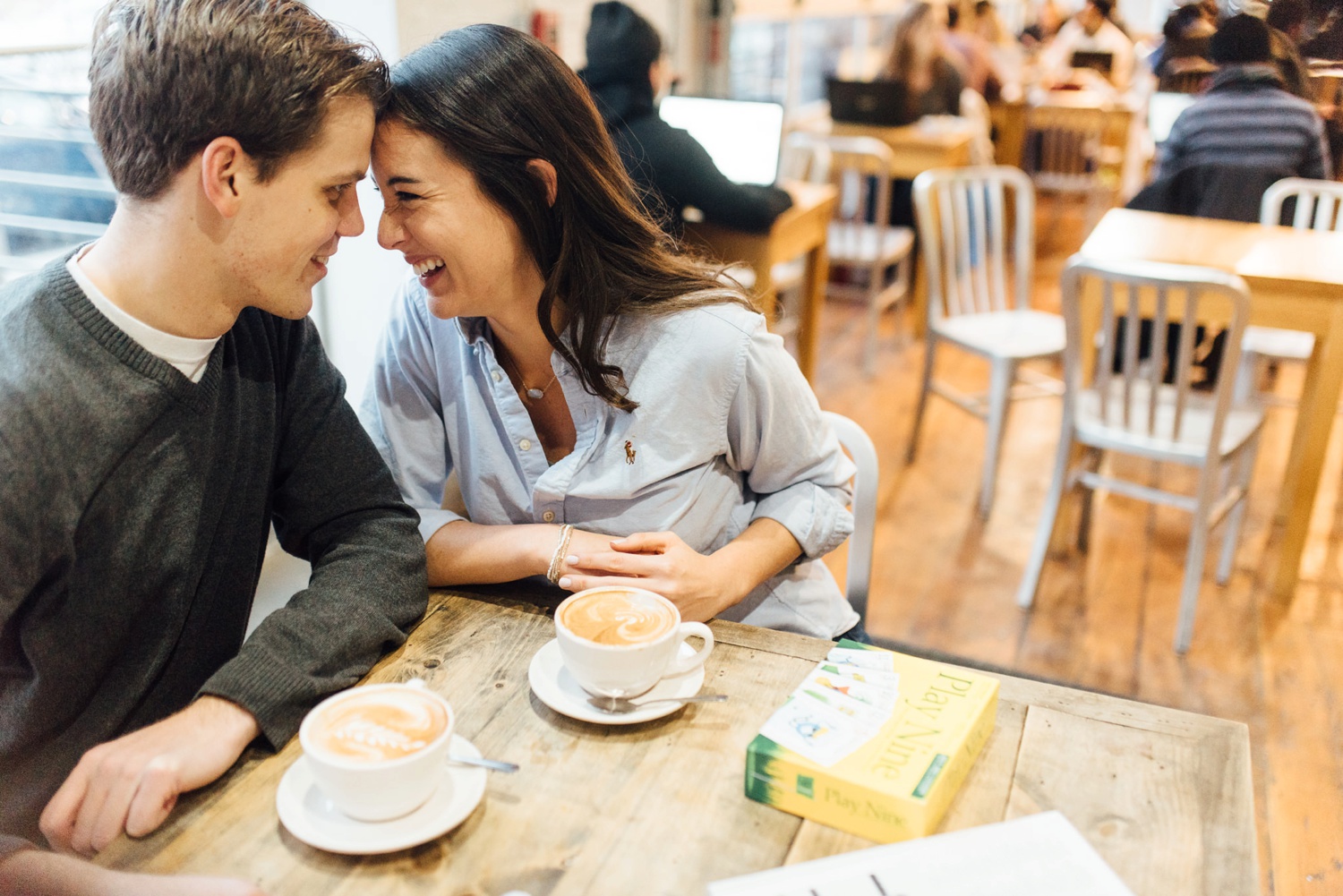 Erica + Chase - OCF Coffeehouse Engagement Session - Philadelphia Wedding Photographer - Alison Dunn Photography photo