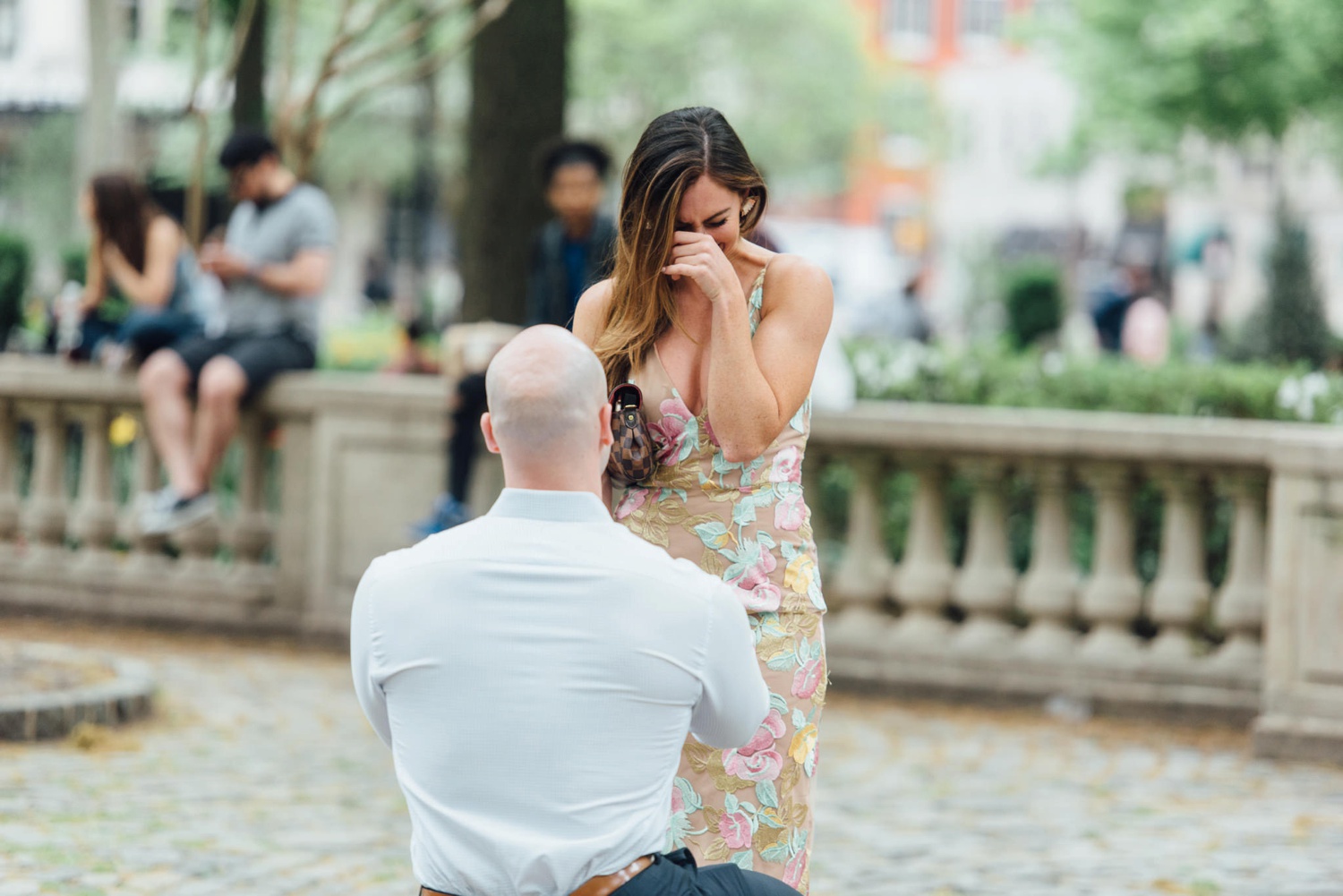 Mike + Sydney - Rittenhouse Square Proposal - Philadelphia Engagement Session - Alison Dunn Photography photo